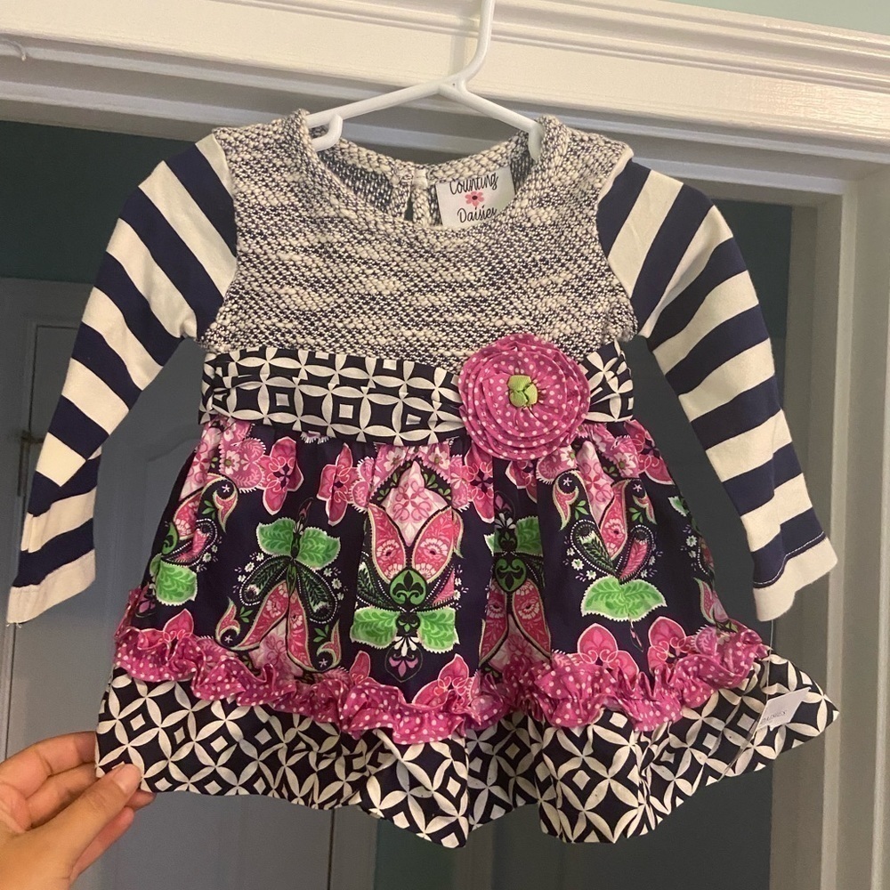 COUNTING Daisys Baby Girl Floral Dress